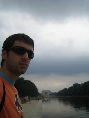 Me e la strada che porta al Lincoln Memorial
